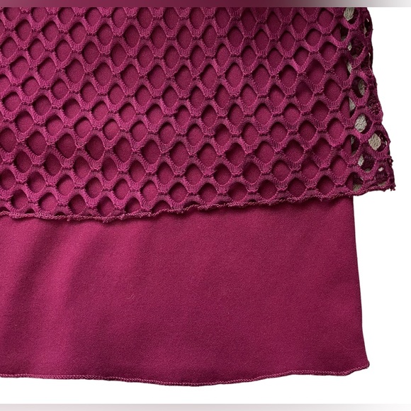 17. INITIATIVES Mini-dress/Tunic - Burgundy, size Large - Picture 4 of 5